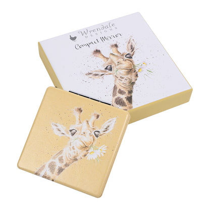 Wrendale Giraffe Mirror - Flowers