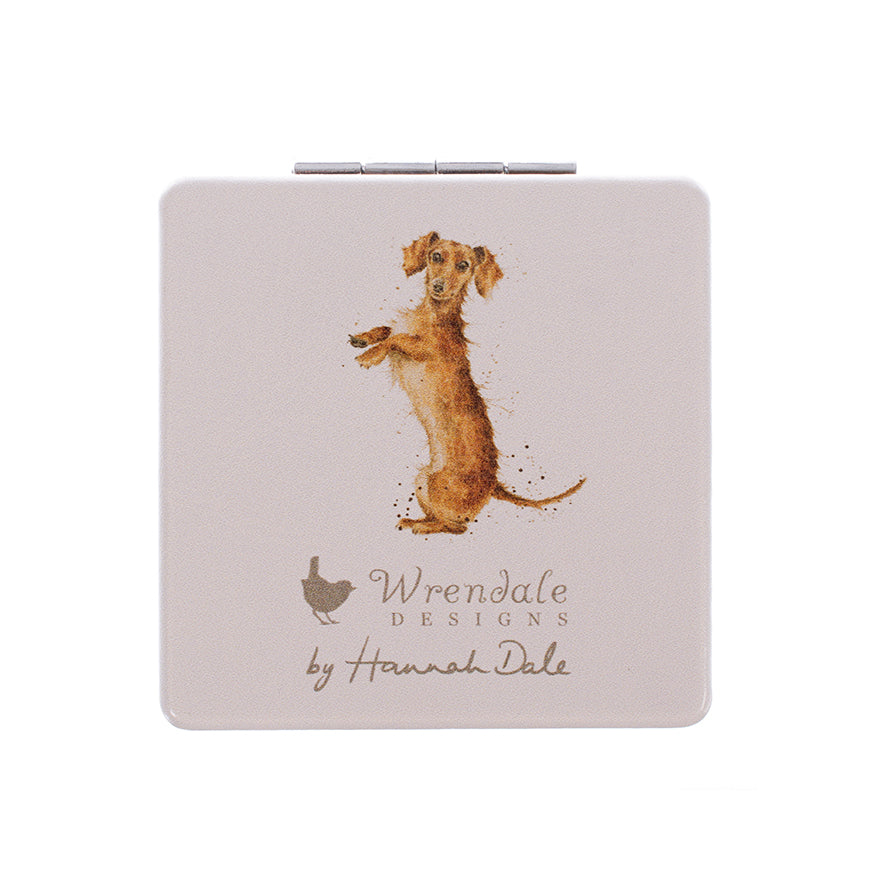 Wrendale Dachshund Mirror - That Friday Feeling