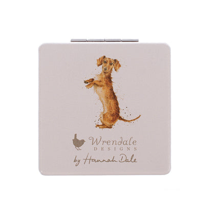 Wrendale Dachshund Mirror - That Friday Feeling