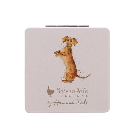 Wrendale Dachshund Mirror - That Friday Feeling