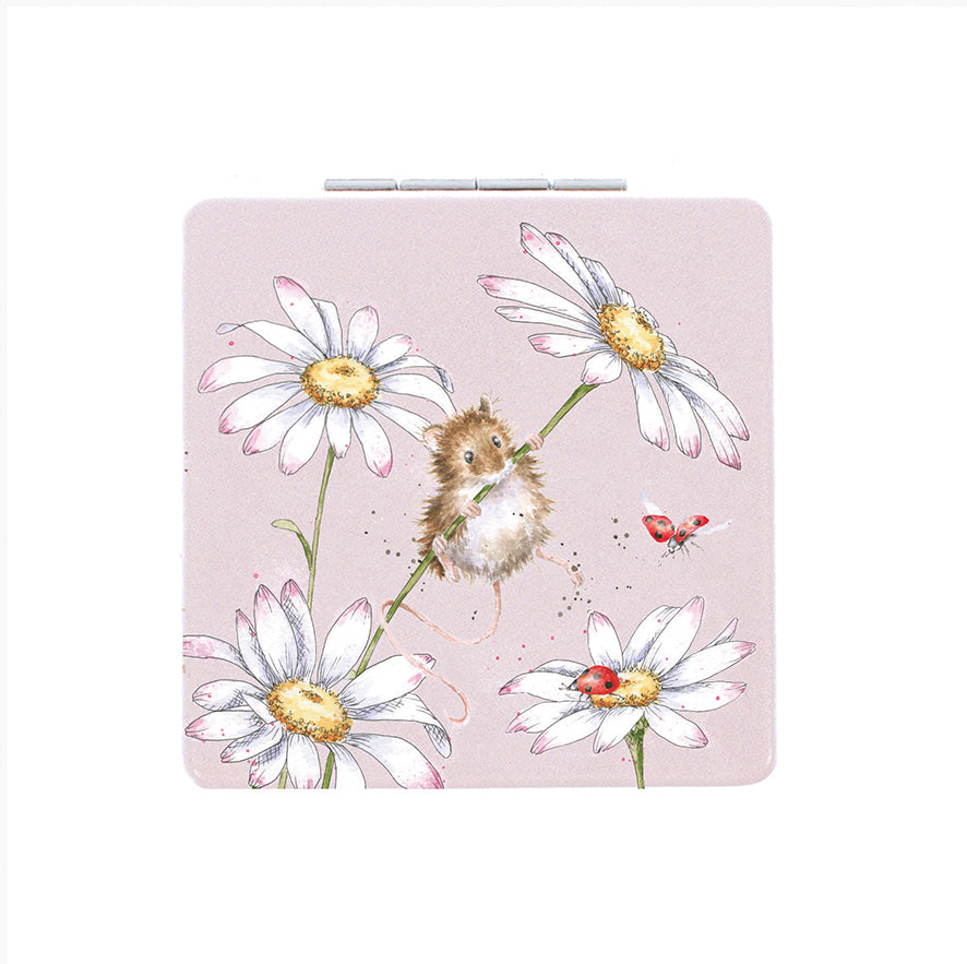 Wrendale Mouse Mirror - Oops A Daisy