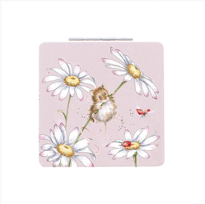 Wrendale Mouse Mirror - Oops A Daisy