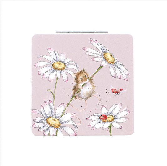 Wrendale Mouse Mirror - Oops A Daisy