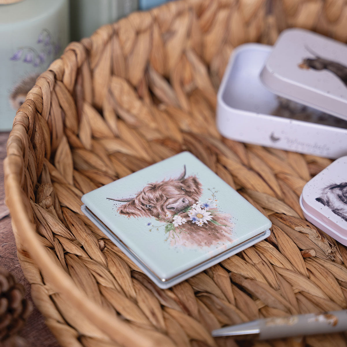 Wrendale Cow Mirror - Daisy Coo