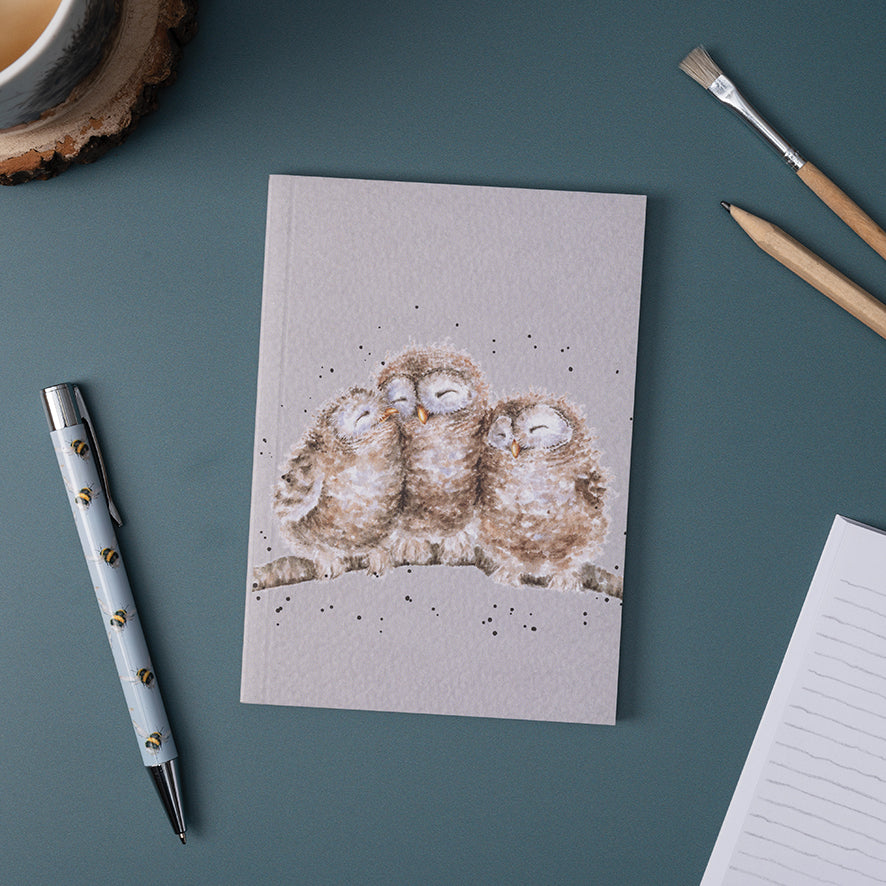 Wrendale A5 Owl Notebook - Owlets