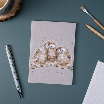 Wrendale A5 Owl Notebook - Owlets