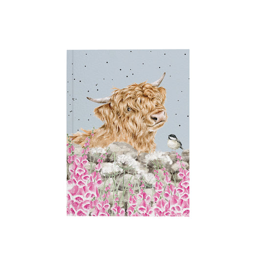 Wrendale Highland Cow A6 Notebook - Just for Moo