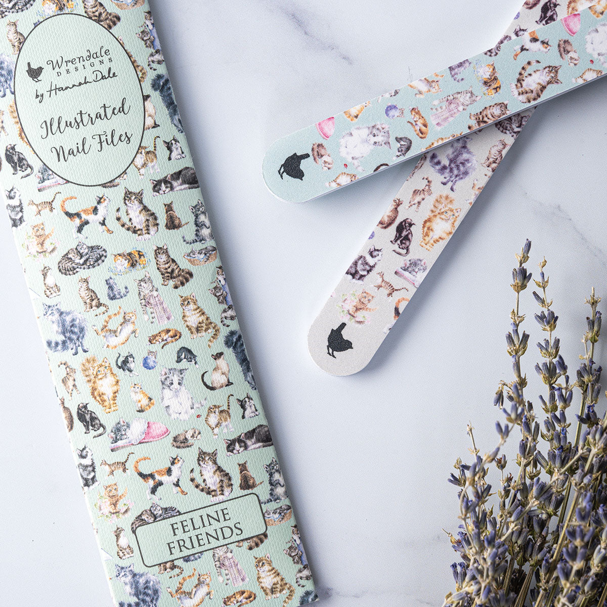 Wrendale Nail File Set - Feline Friends