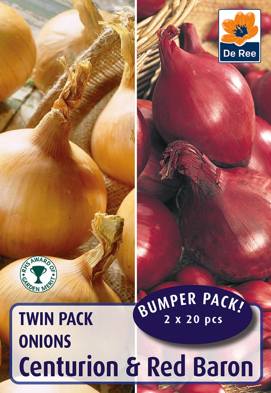 Twin Pack Onions - Centurion / Red Baron - Threaplands