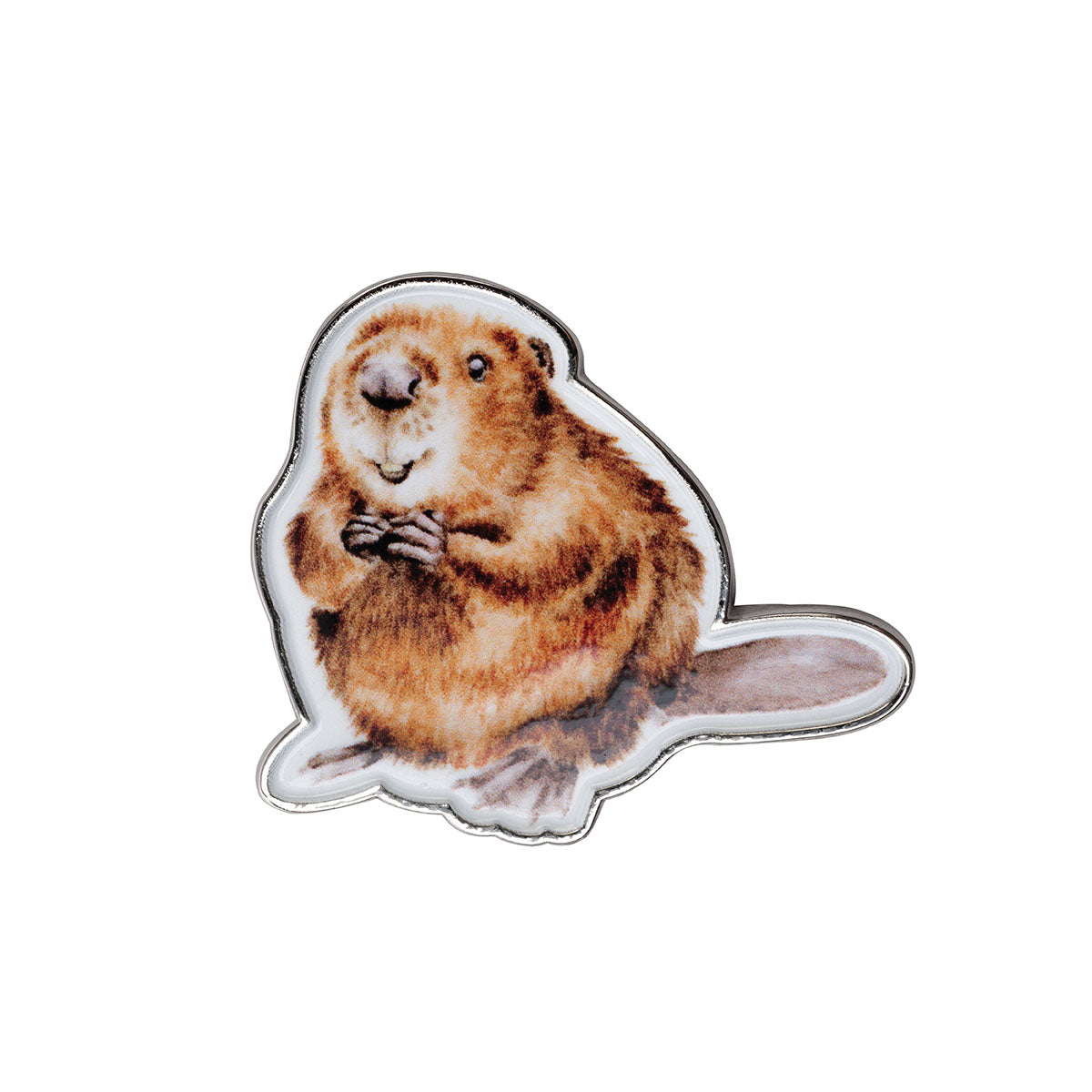 Wrendale Beaver Pin Badge - The Arborist