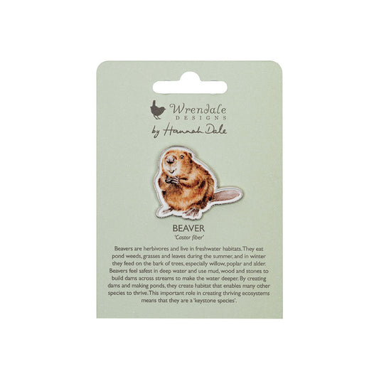 Wrendale Beaver Pin Badge - The Arborist