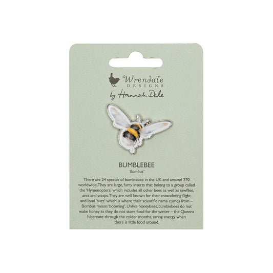 Wrendale Bee Pin Badge - Flight od the Bumblebee