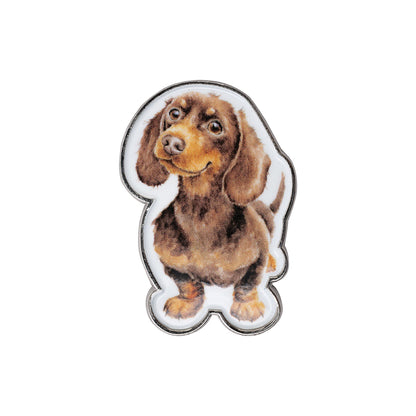 Wrendale Dog Pin Badge - Little Sausage