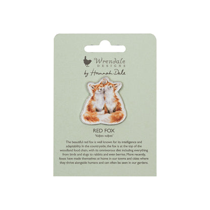 Wrendale Fox Pin Badge - Contentment