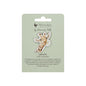 Wrendale Giraffe Pin Badge - Flowers