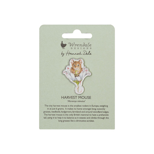 Wrendale Mouse Pin Badge - Oops A Daisy