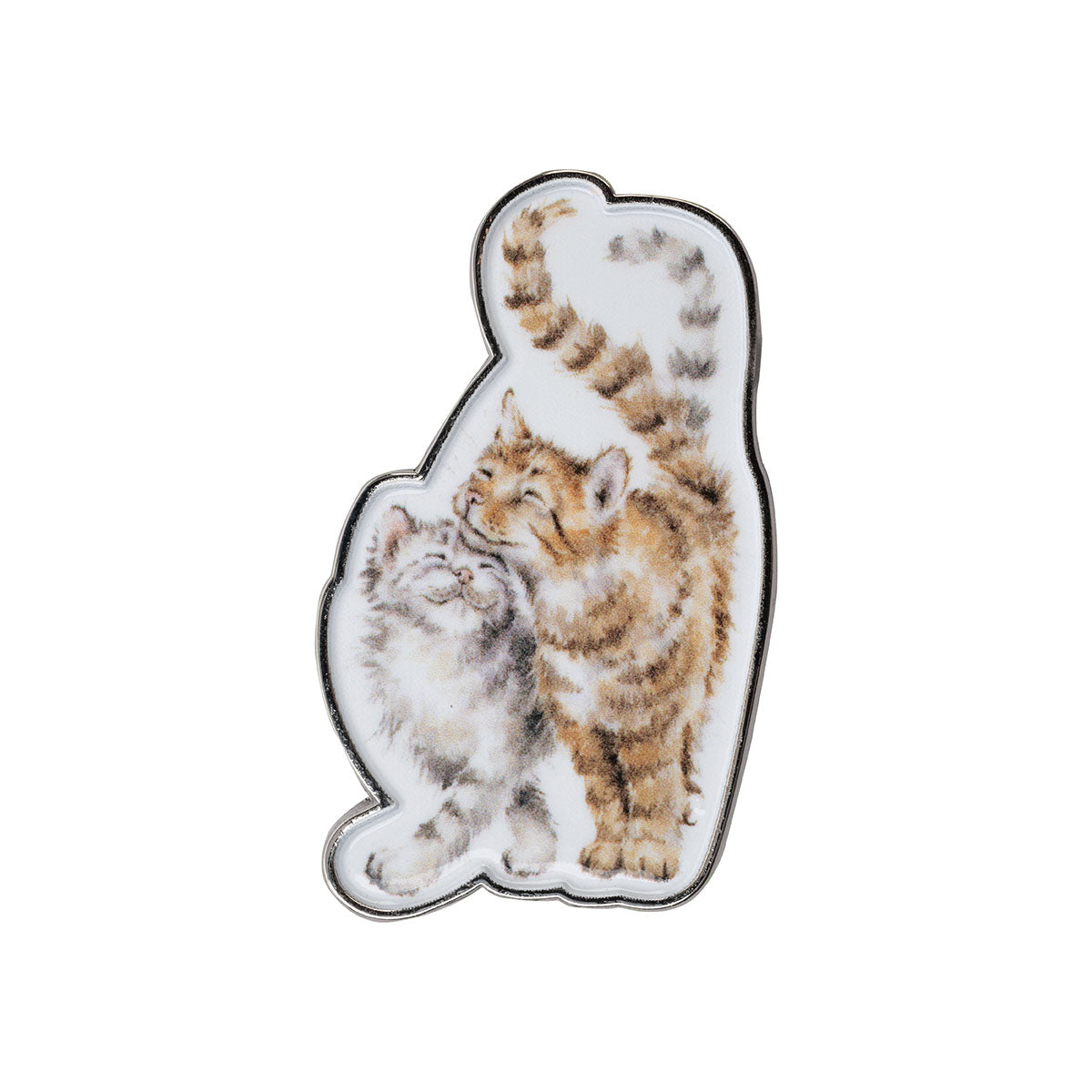 Wrendale Cat Pin Badge - Feline Good