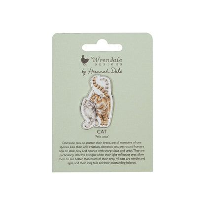 Wrendale Cat Pin Badge - Feline Good