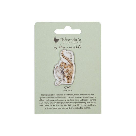 Wrendale Cat Pin Badge - Feline Good