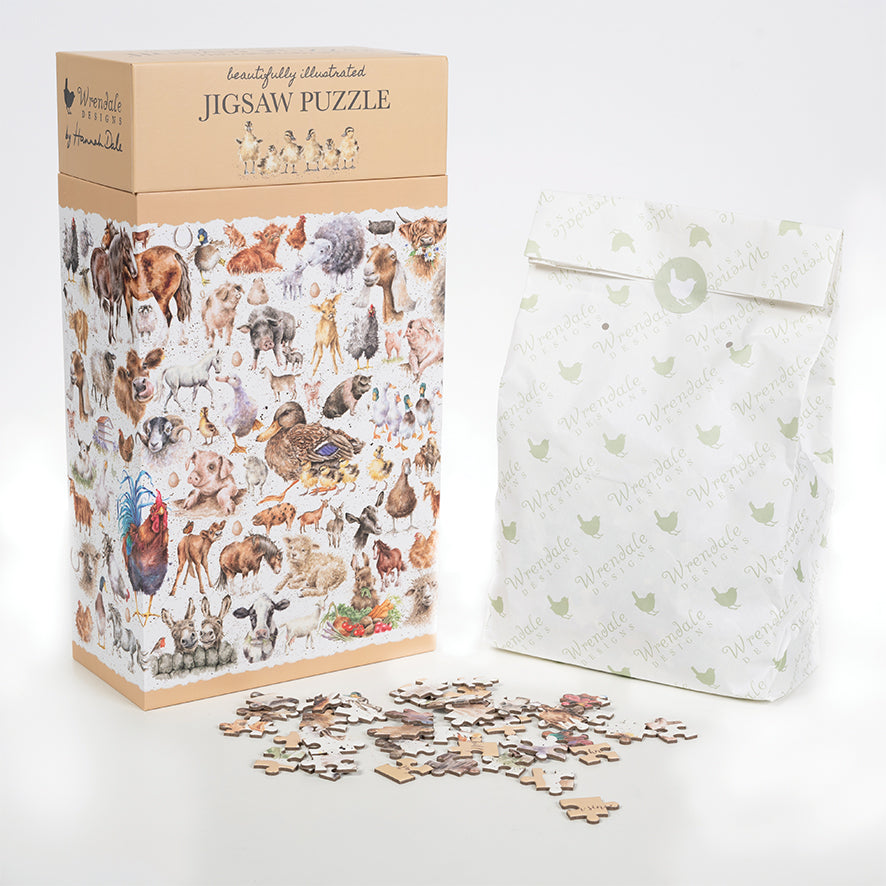Wrendale Puzzle - Farmyard Friends - Threaplands