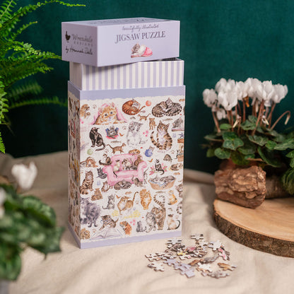 Wrendale Cat Puzzle - Feline Friends