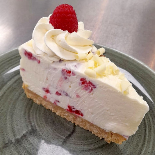 Christmas Day Full Cheesecake- Raspberry & White Chocolate