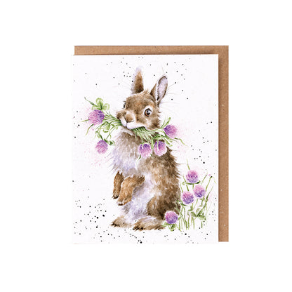 Wrendale Rabbit Seed Card - Head Clover Heels
