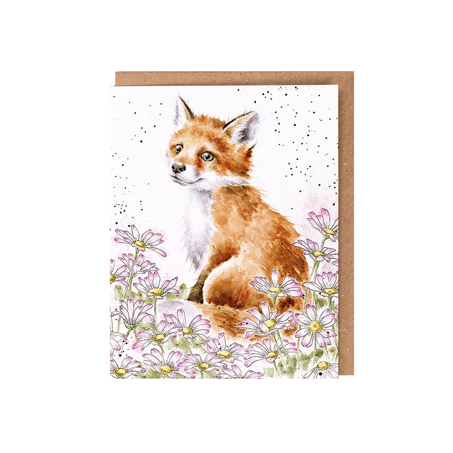 Wrendale Fox Seed Card - Make My Daisy