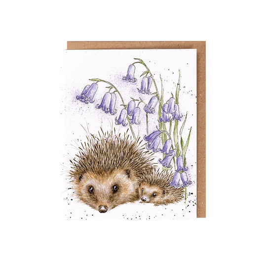 Wrendale Hedgehog Seed Card - Love & Hedgehugs