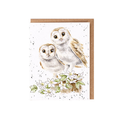 Wrendale Owl Seed Card - Hooting For You