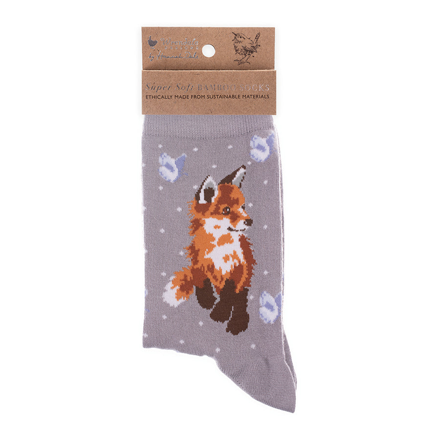 Wrendale Fox Sock - Born to be Wild