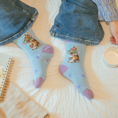 Wrendale Rabbit Sock - Head Clover Heels
