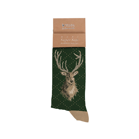 Wrendale Stag Sock - Portrait