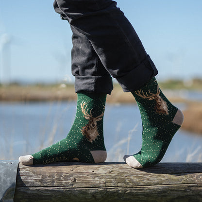 Wrendale Stag Sock - Portrait