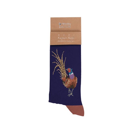 Wrendale Pheasant Sock - Ready For My Close Up