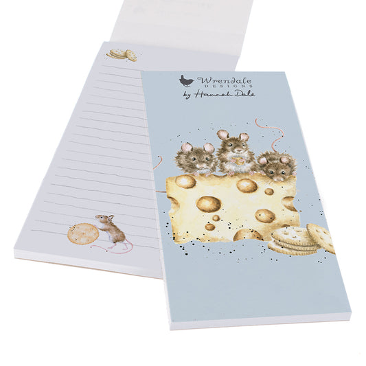 Wrendale Mouse Shopping Pad - Crackers About Cheese