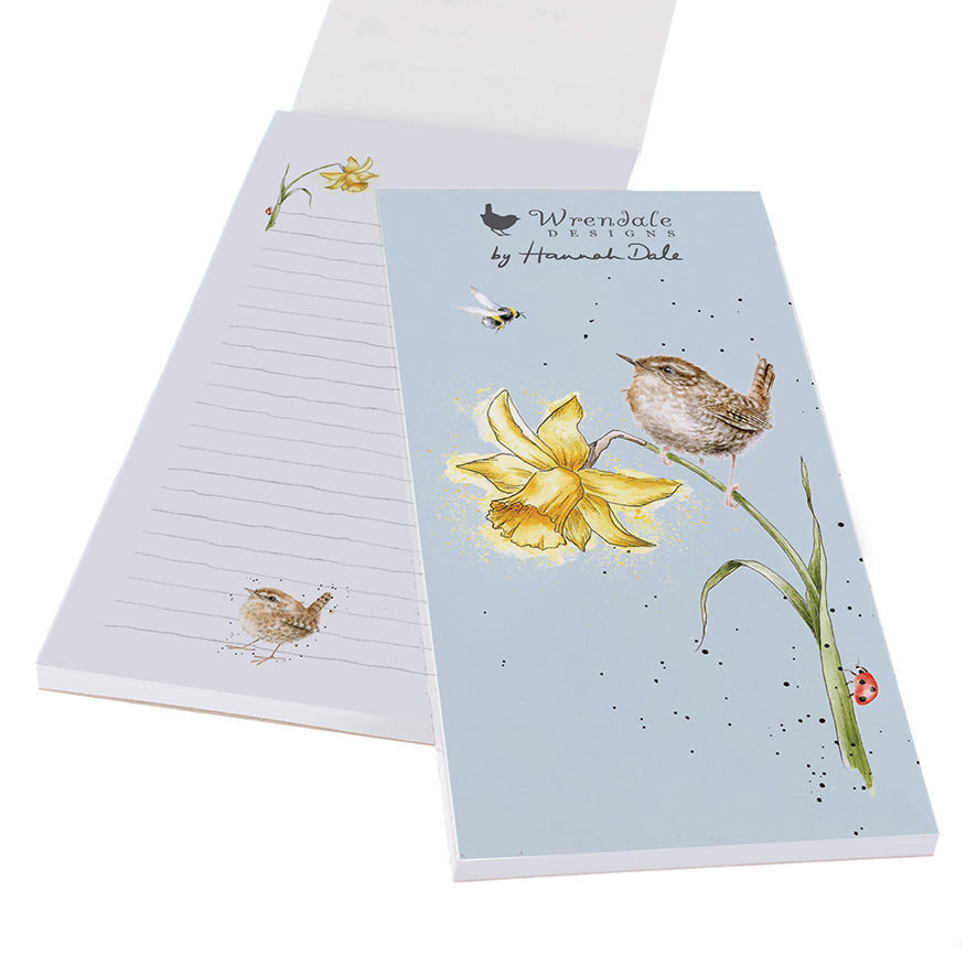 Wrendale Bird Shopping Pad - The Birds and the Bees