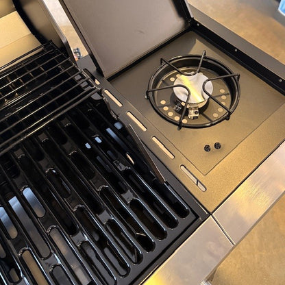 Atom Grills Black Torch  Xenon 3.1 3 Burner Gas Barbeque