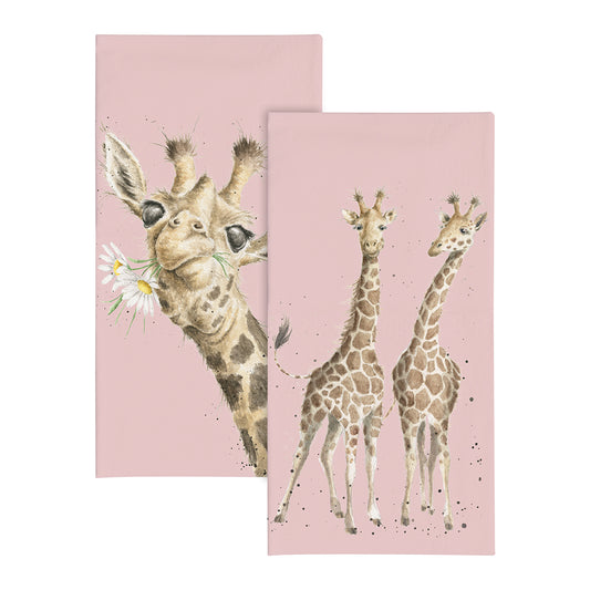 Wrendale Giraffe Pocket Tissues - Flowers
