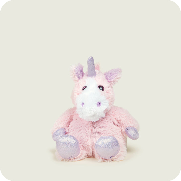 Warmies  9" Junior Sparkly Pink Unicorn Microwava