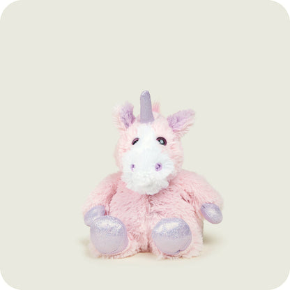Warmies  9" Junior Sparkly Pink Unicorn Microwava