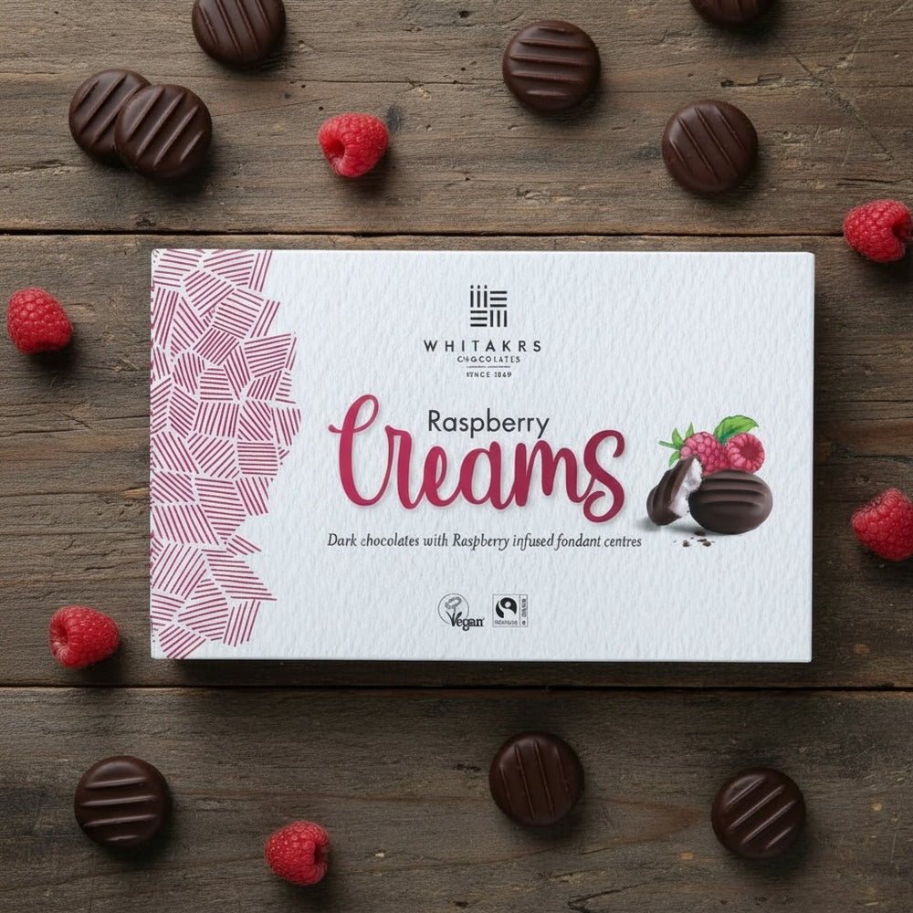 Whitakers Raspberry Creams 150g