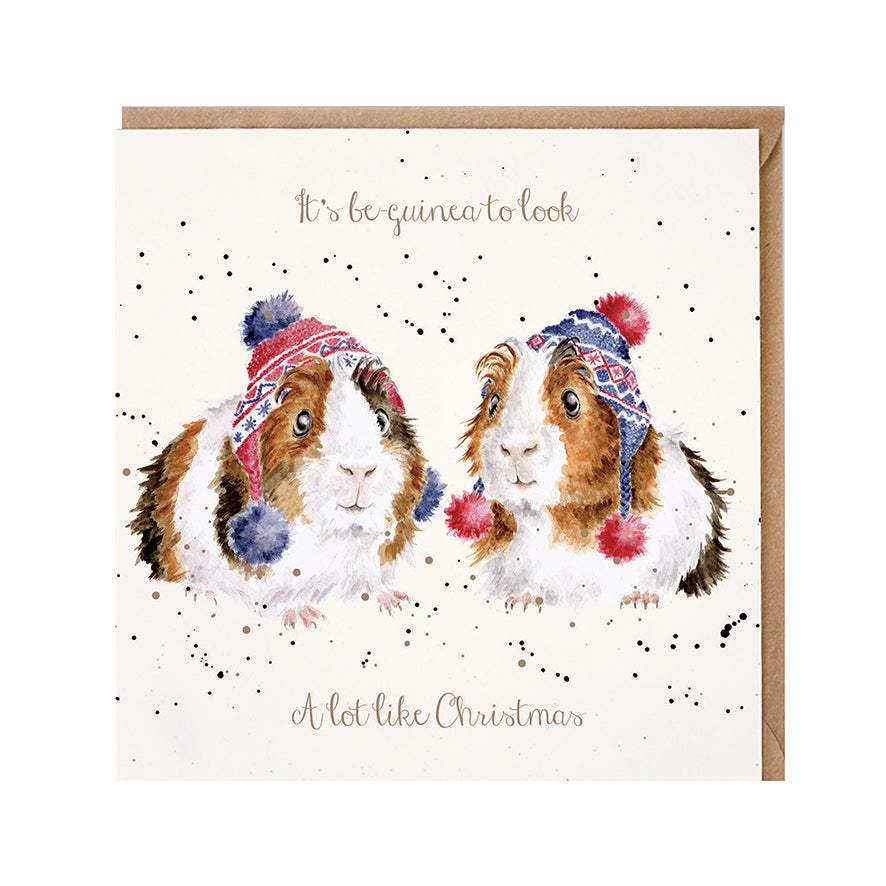 Wrendale Card - It's Beguinea-ng to Look a Lot Like Christmas