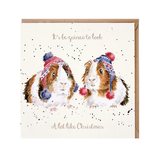 Wrendale Card - It's Beguinea-ng to Look a Lot Like Christmas