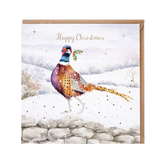 Wrendale Card - A Chistmas Pheasant