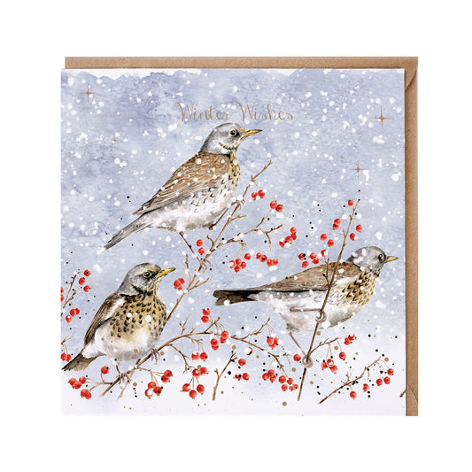 Wrendale Card - Winter Visitors