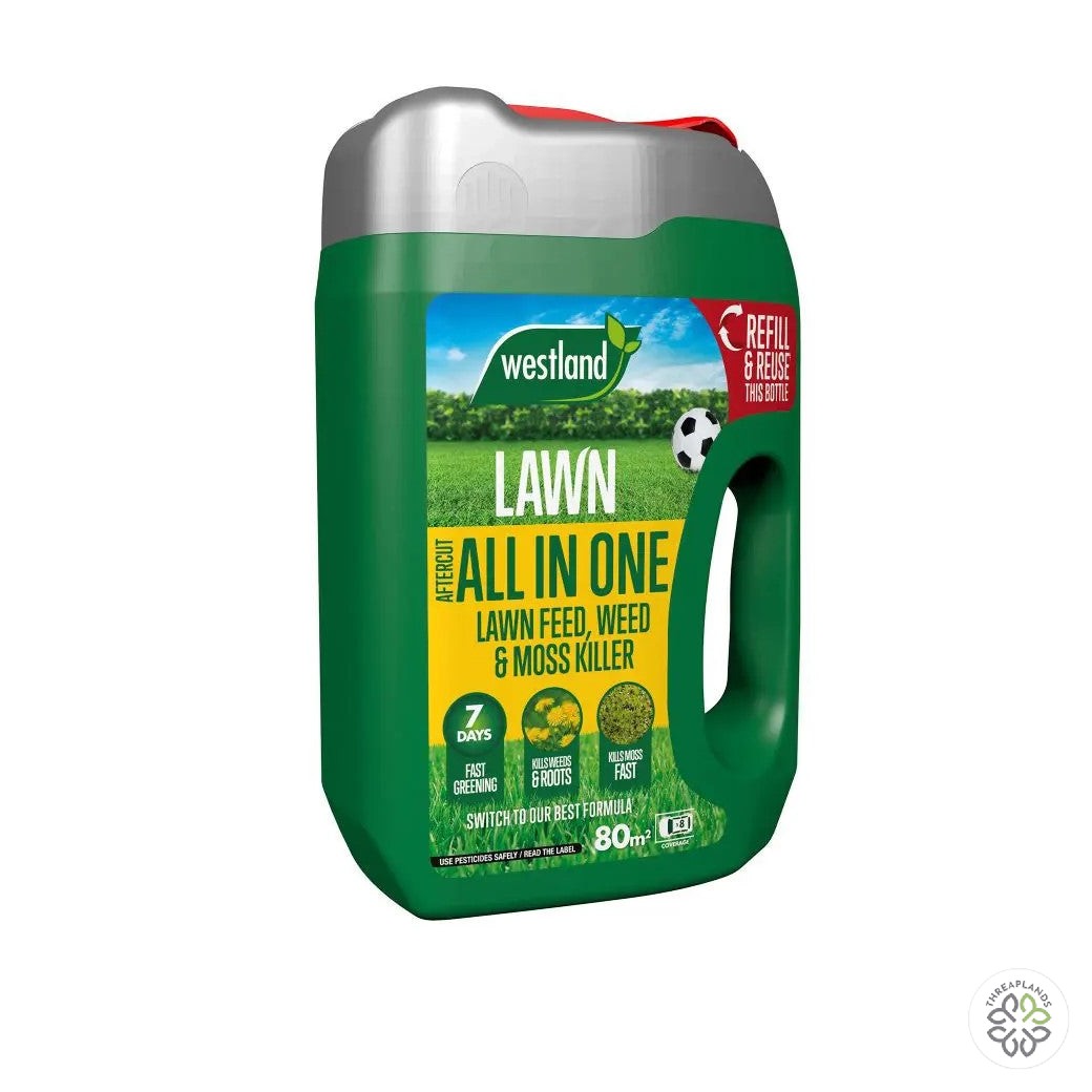 Aftercut All In One Lawn Feed, Weed & Moss Killer 80m2 Spreader - Threaplands [optimised-1040-watermarked]