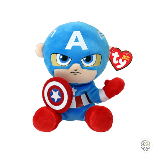 Ty Beanie Babies - Marvel - Captain America - Regular [optimised-1040-watermarked]