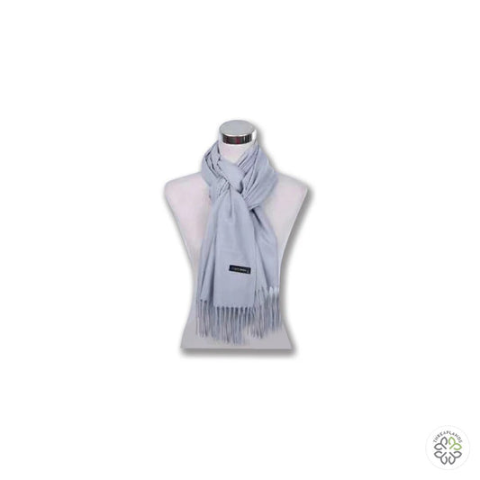 Couthie Large Plain Coloured Scarf - Light Grey [optimised-1040-watermarked]