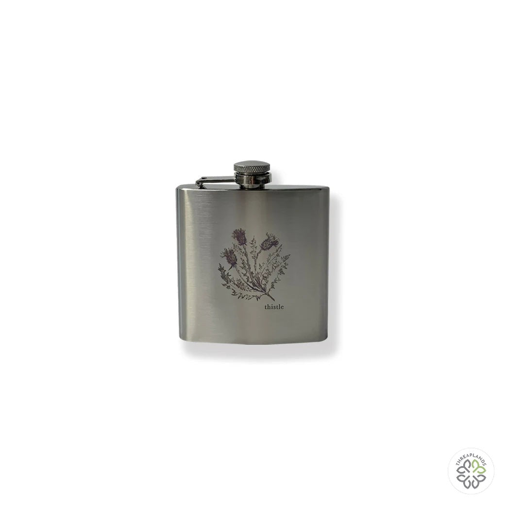 Couthie Thistle Ss 6Oz Hip Flask [optimised-1040-watermarked]